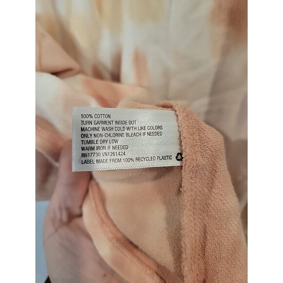 Wild Fable Womens Rose Peach Tie Dye Sweatshirt Dress Size Small NWT - Picture 6 of 6